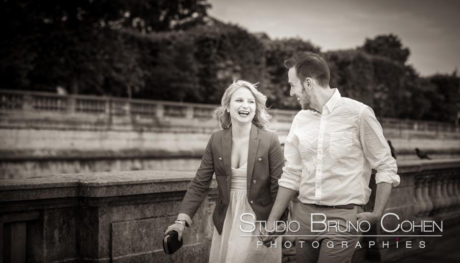 Portrait engagement a Paris Portrait engagement a Paris